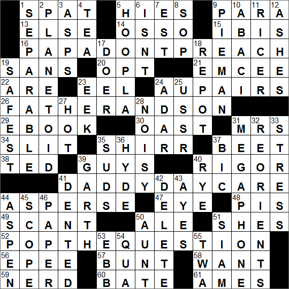 essay crossword answer