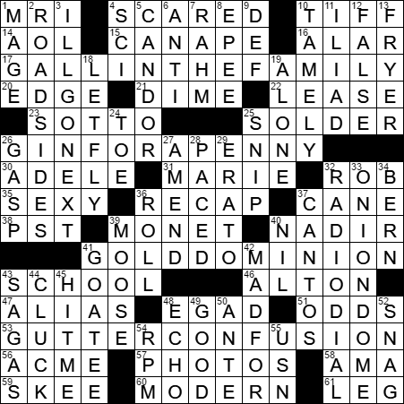 Homer's wife crossword clue