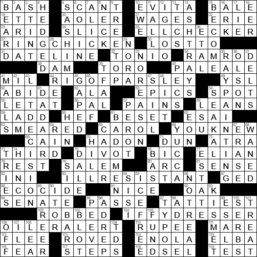 Papers from a graduate student crossword clue