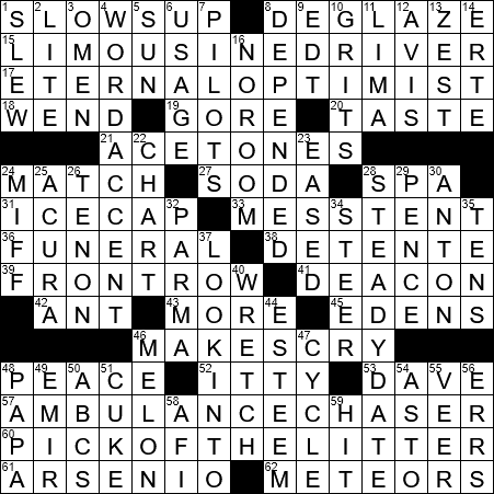 Bar Chart Crossword Clue